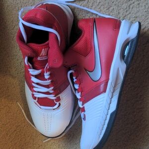 Nikes Red & White 7.5